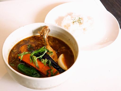 北カフェ sweets & soup curry (中央区・西線9条そばに移転OPEN)「スープカレー チキン」 画像6