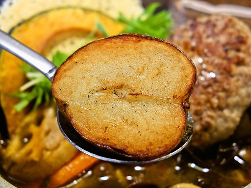 スープカレー カイエン オルタナ「たっぷり肉汁のホエー豚ハンバーグスープカリー」 画像8