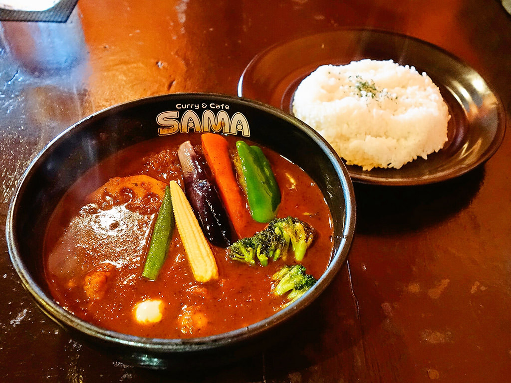 Curry&Cafe SAMA 北海道神宮前店(宮の森店)「ハンバーグ野菜カリー」