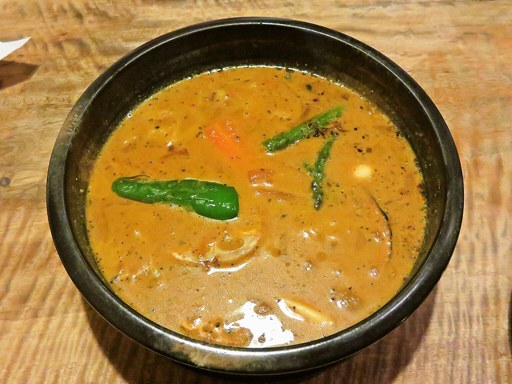 Asian Bar RAMAI(ラマイ) 札幌中央店「スープカレー ウダン(エビ天2本)」 画像1