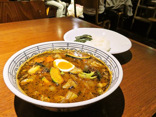 札幌らっきょ (本店)「ゴロゴロ野菜とらっきょ特製キーマのスープカレー」 画像2