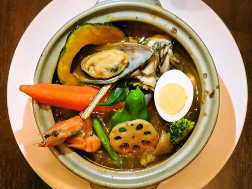 札幌スープカレー 傾奇 KABUKI (帯広に移転済)「シーフード＆野菜」 画像3