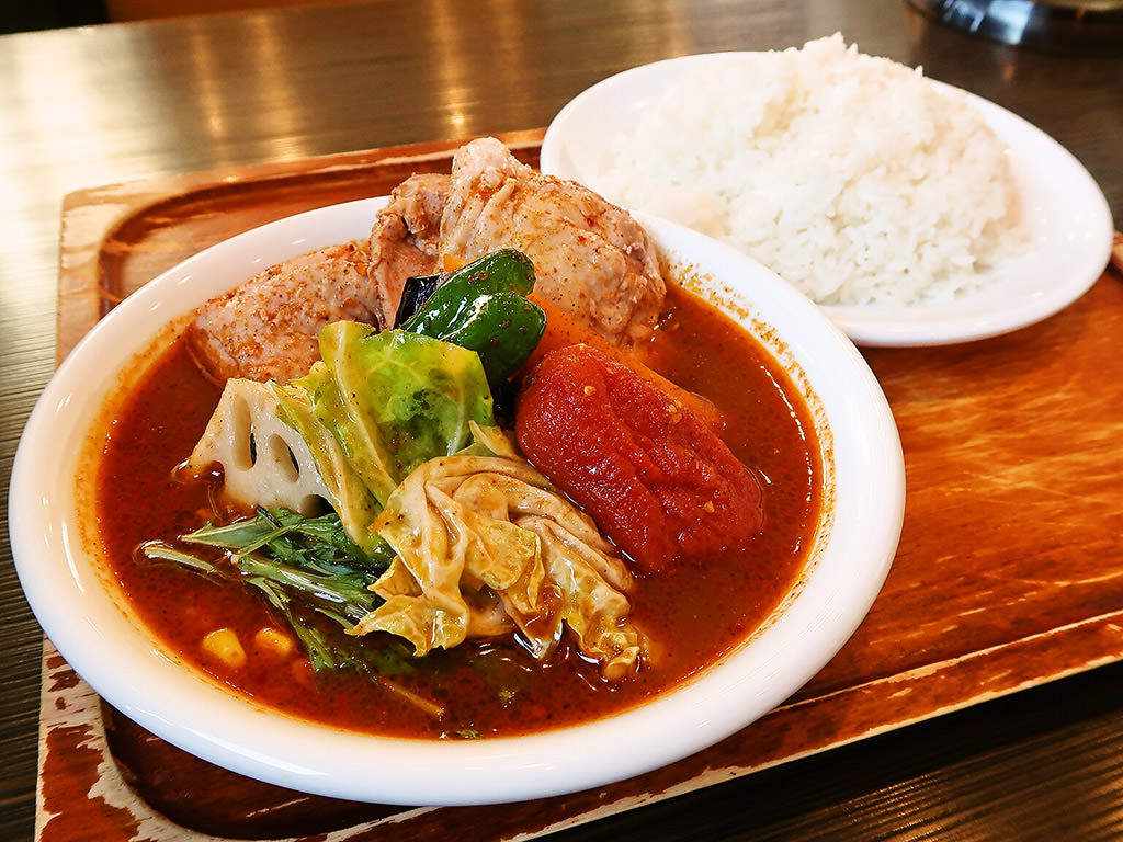 スープカレー専門店 木多郎 岩見沢店「チキン野菜カレー」