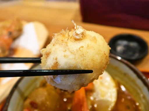 スープカリー 奥芝商店 おくしばあちゃん「おばぁのよそ行き天ぷらカリー」 画像16