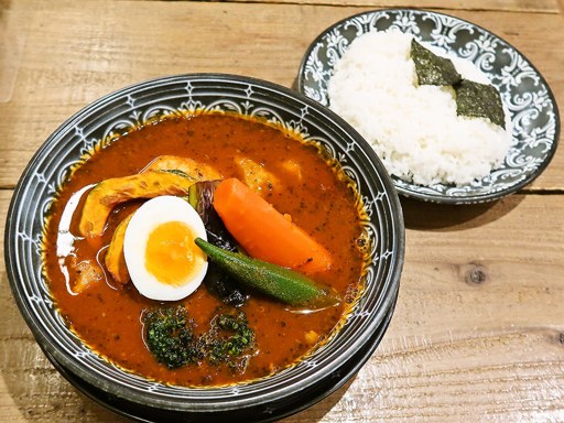 札幌らっきょ エスタ店「野菜チキンスープカレー」 画像1