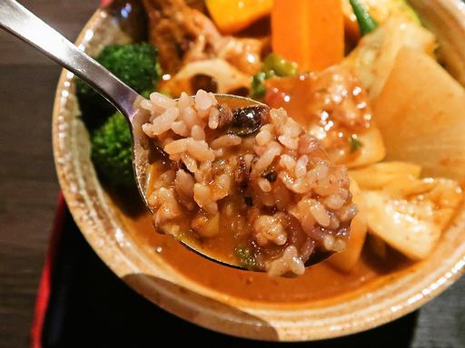 スープカリー 奥芝商店 真駒内 眞栄荘「やわらかチキンと季節の野菜カレー」 画像14