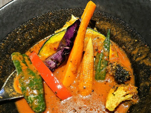 スパイシースポット Soup Curry & Cafe「野菜10種のスープカレー・とんかつ」 画像15