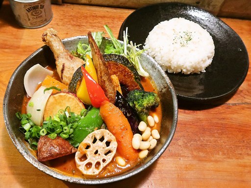 Rojiura Curry SAMURAI. (路地裏カリィ侍.) さくら店「チキンと一日分の野菜20品目」 画像5