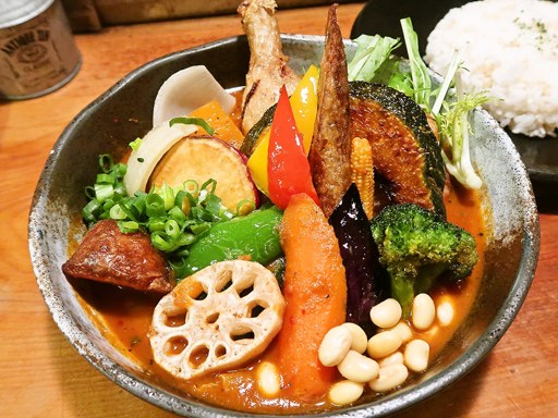 Rojiura Curry SAMURAI. (路地裏カリィ侍.) さくら店「チキンと一日分の野菜20品目」 画像11