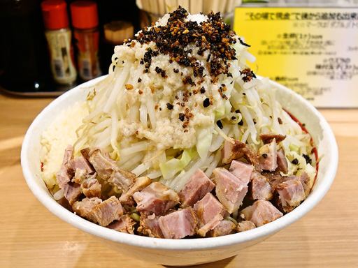 らー麺 シャカリキ「まぜSOBA(＋ヤサイニンニクアブラマシ)」