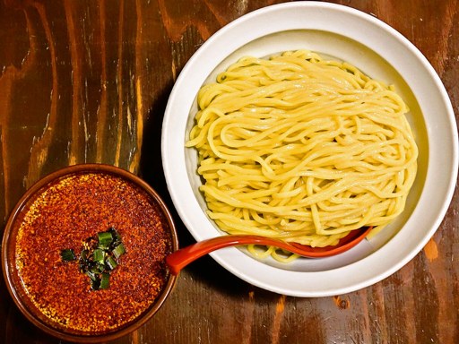 山嵐 本店「背脂豚骨つけ麺 赤」