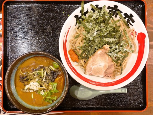 札幌海老麺舎 札幌二条市場店 (旧店名:竹本商店 札幌マグロセンター)「濃厚豚骨マグロつけ麺」