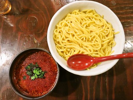 山嵐 本店「背脂豚骨つけ麺 赤」